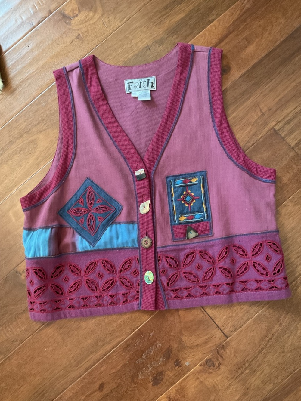 Grandma cottage core vest